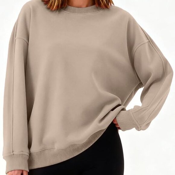 Women' Oversized Sweatshirt Crewneck Pullover Long Sleeve Sweatshirt for Women - Picture 3 of 9